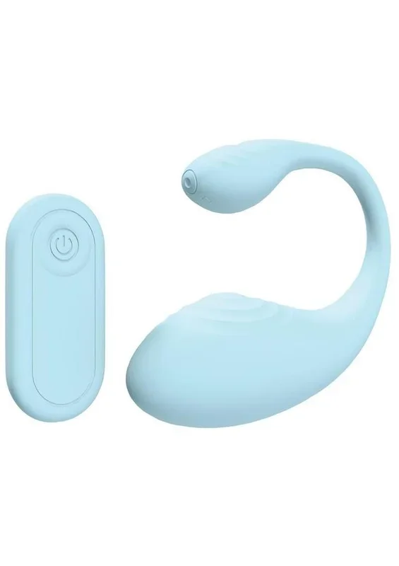 Loveline Wave C-Shape 10 Function Rechargeable Silicone Vibrator with Remote Control