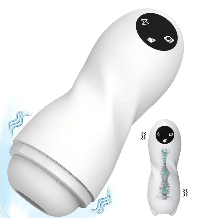 Lovesvibe Automatic Male Masturbator Cup with 9 Vibration & 4 Sucking Modes Male Sex Toy for Penis Stimulation