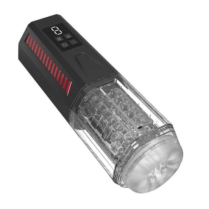 Lovesvibe Male Masturbator with 7 Vibrations Thrusting Rotation 3D Vagina Sex Toys for Men with 6 Penis Rings