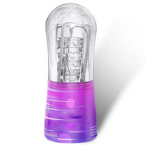 Lovesvibe Pocket Pussy Stroker Male Masturbators with Real 3D Textured Thread Air Clamp Manual Blowjob Mens Sex Toy