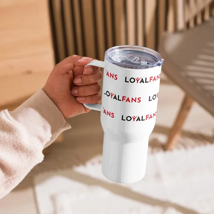 Loyalfans – Travel mug with a handle