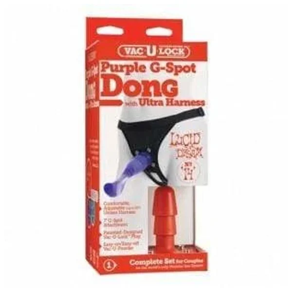 Lucid Dream Number 14 Purple Dong With Vac-U-Lock Harness