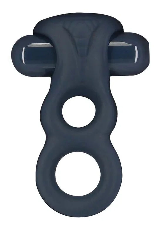 Lux Active Triad Silicone Vibrating Dual Cock Ring