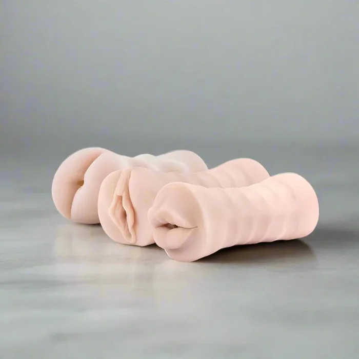 M for Men 3-Pack Self-Lubricating Vibrating Pocket Strokers