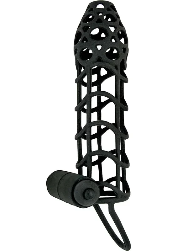 Mack Tuff Vibrating Silicone Cockcage Cock Ring