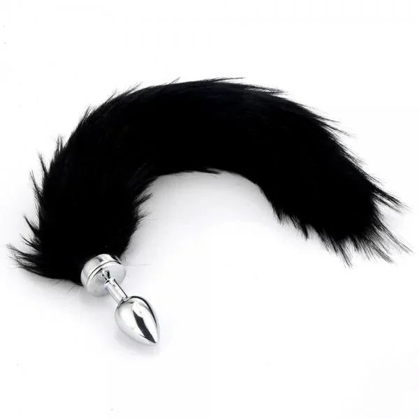 Magnetic Plug Fox Tail – Black