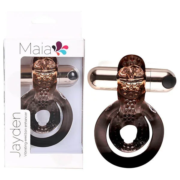 Maia Jayden – Rose Gold USB Rechargeable Vibrating Cock & Ball Rings