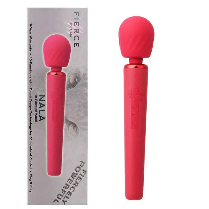 Maia NALA – Red – Red 30 cm USB Rechargeable Massage Wand