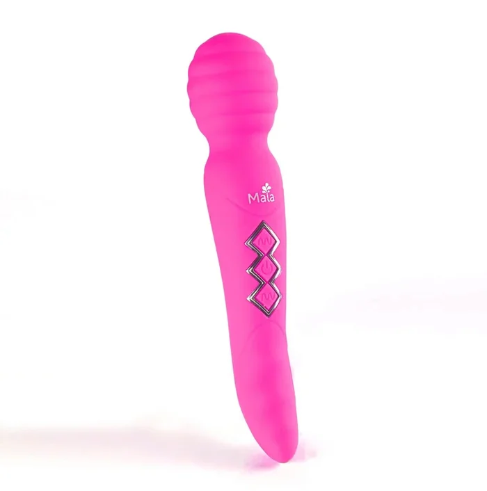 Maia Toys Zoe Rechargeable Dual Vibrating Wand: Hot Pink Massager