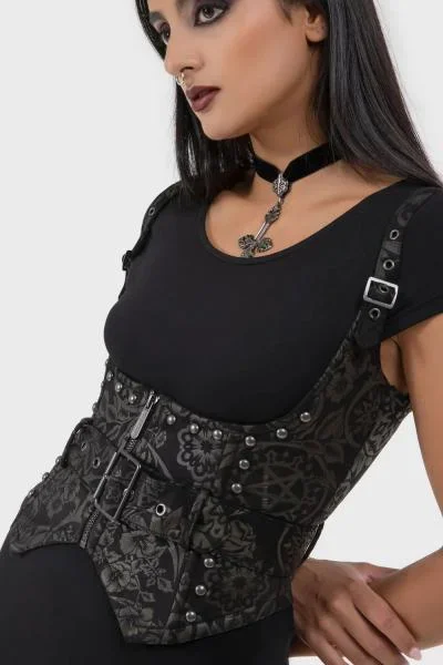 Malapas Underbust Corset – Black Lily –