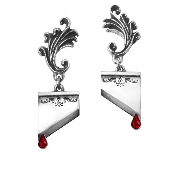 Marie Antoinette Guillotine Earrings