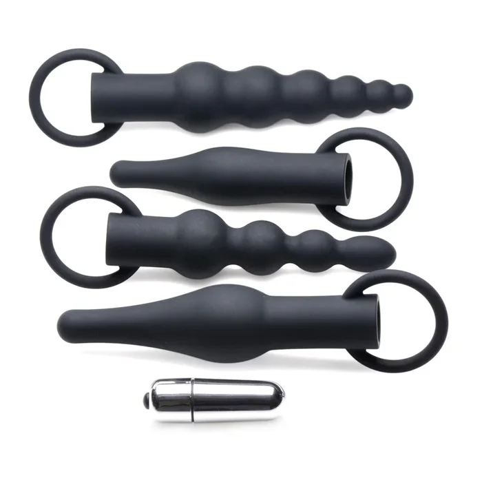 Master Series 3X Rimming Anal Training Butt Plug Set Black