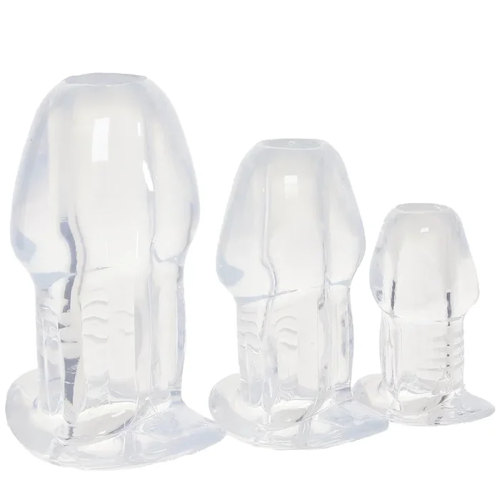 Master Series Dicked 3 Piece Hollow Anal Plug Set