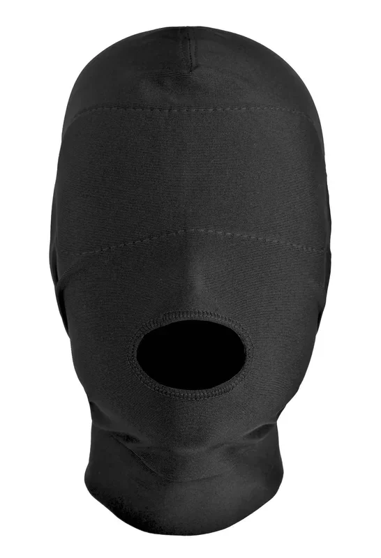 Master Series Disguise Open Mouth Hood Black