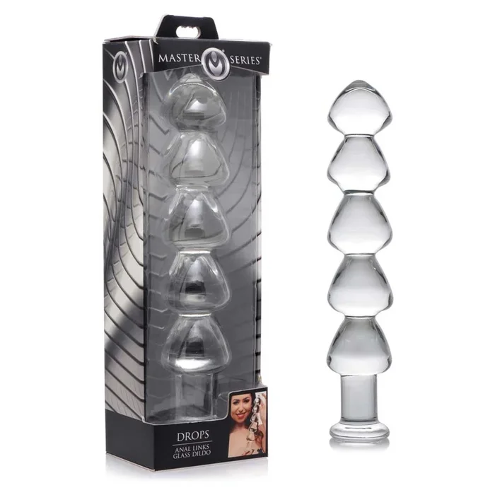 Master Series Drops Anal Link Glass Dildo