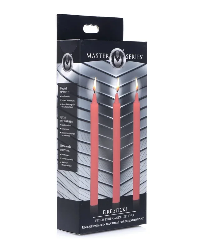 Master Series Fetish Drip Candles – Fire Sticks Set of 3