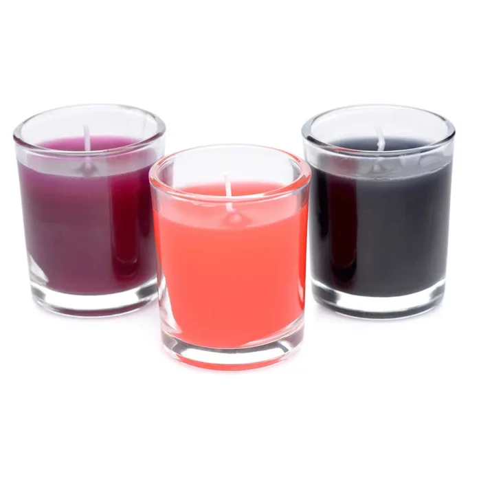 Master Series Flame Drippers Drip Candle Set – Red/Black