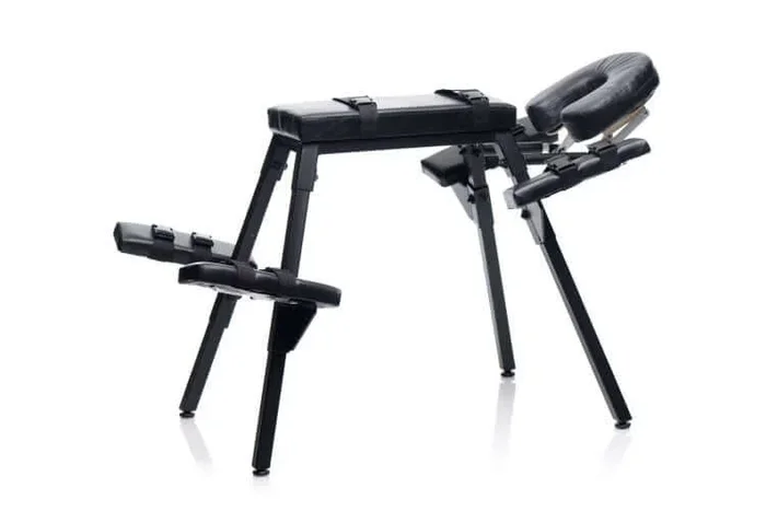 Master Series Obedience Extreme Sex Bench with Restraint Straps – Adjustable, Heavy Duty