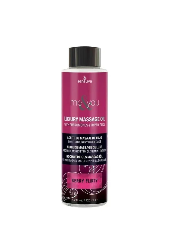Me and You Pheromone Infused Luxury Massage Oil Berry Flirt