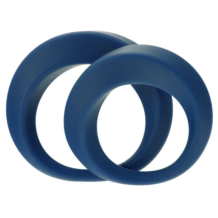 Me You Us Perfect Twist Cock Ring 2 Pack Silicone Blue