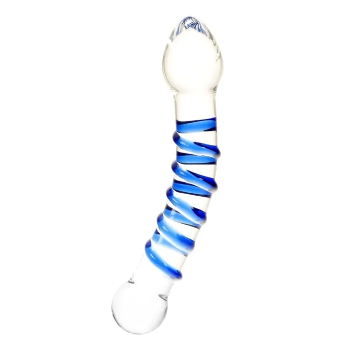 Me You Us Textured Ice G-Spot & P-Spot Teaser Dildo Glass