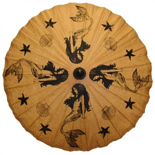 Mermaid Sisters Paper Parasol – 33″