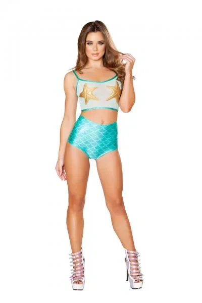 Mesh Starfish Tank – Aqua/Gold