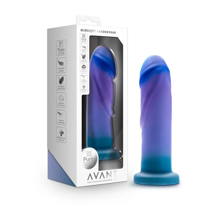 Midnight Rendezvous 7.5 in. Dildo Ocean Blue