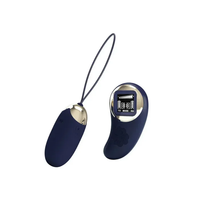 Mina Vibrating Remote Control Egg – Blue