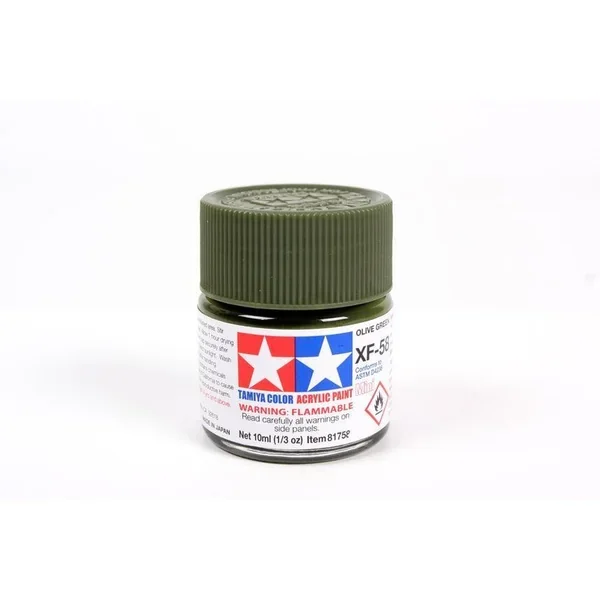 Mini XF-58 Tamiya Acrylic Olive Green 10ml