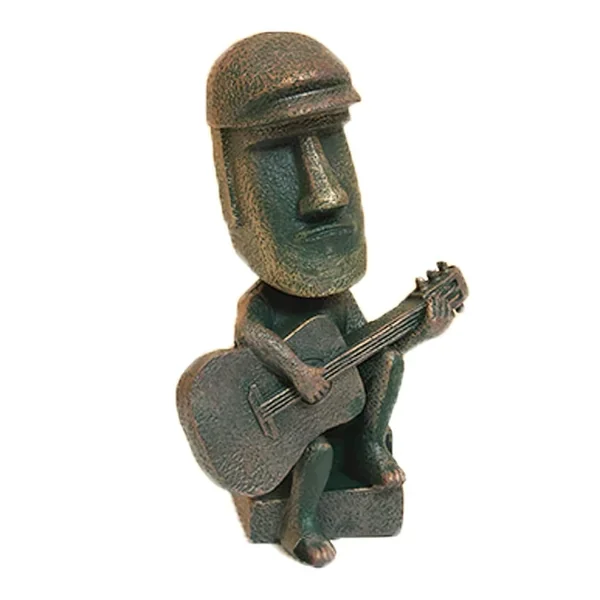 Moai Statue Decor – 6 Inch Easter Island Oranment Resin Stone Decoration For R