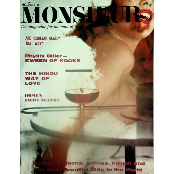 Monsieur Vintage Magazine Redheads / Phyllis Diller- Kween Of Kooks July 1964 101425lm-p