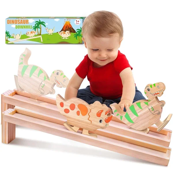Montessori Walking Dinosaur Toys For 2 Year Old Boys Girls, Dinosaur Blocks