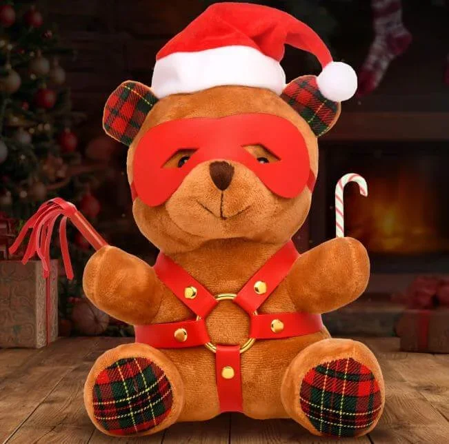 MS Holiday Bear Brown – Plush, Cuddly Bear with Kinky Accessories