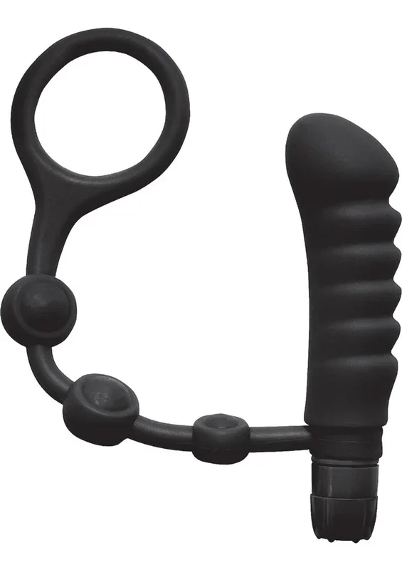 My Cockring Silicone Ring with Vibrating Ass Pleaser Butt Plug