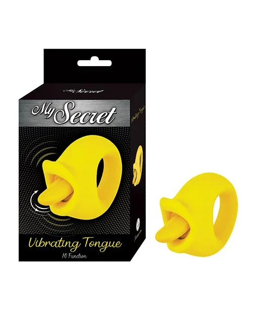 My Secret Vibrating Tongue in Yellow with Ergonomic Design