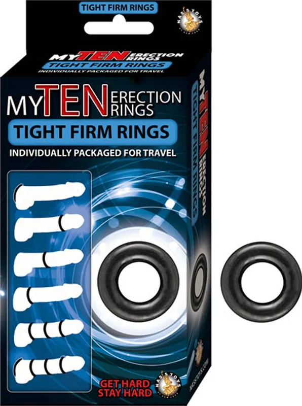 My Ten Super Stretchy Waterproof Erection Rings Pack of 10