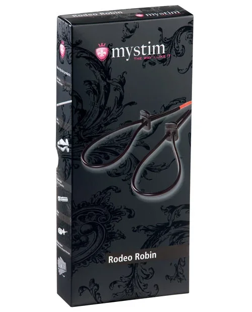 Mystim Rodeo Robin Penis & Testicle Strap Set – Black