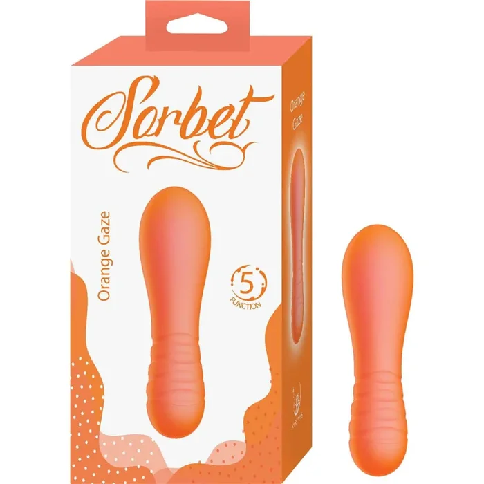 Nasstoys Orange Glaze – Vibrant Silicone Bullet Vibrator With Textured Handle