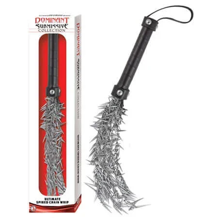 Nasstoys Ultimate Spiked Chain Whip – Dominant Submissive Collection