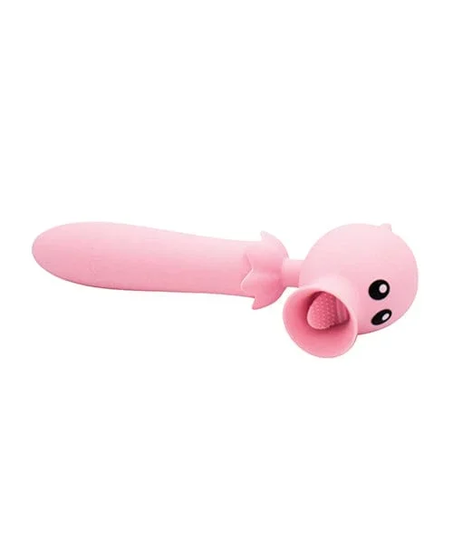 Natalie’s Toy Box Lick N’ Stick Clit Flicker & G-spot Vibe – Pink