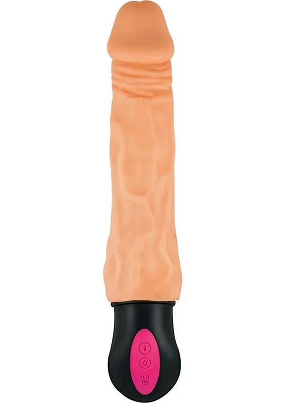 Natural Realskin Hot Cock #3 Rechargeable Warming Vibrator