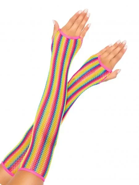 Net Arm Warmers – Rainbow – One Size