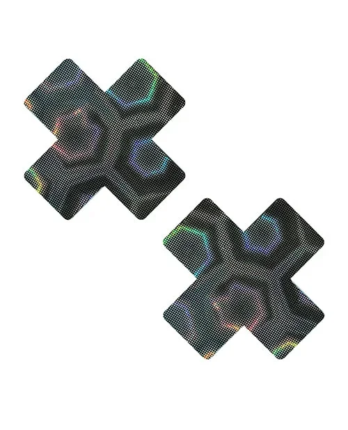 Neva Nude Holographic X Factor Pasties – O/S