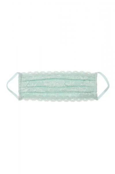 Never Say Never Pleated Face Mask – Dusty Basil – One Size