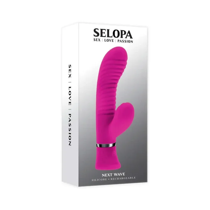 Next Wave Dual Vibrator – Curved, Wavy Grooves with 10 Vibrating Speeds & Patterns