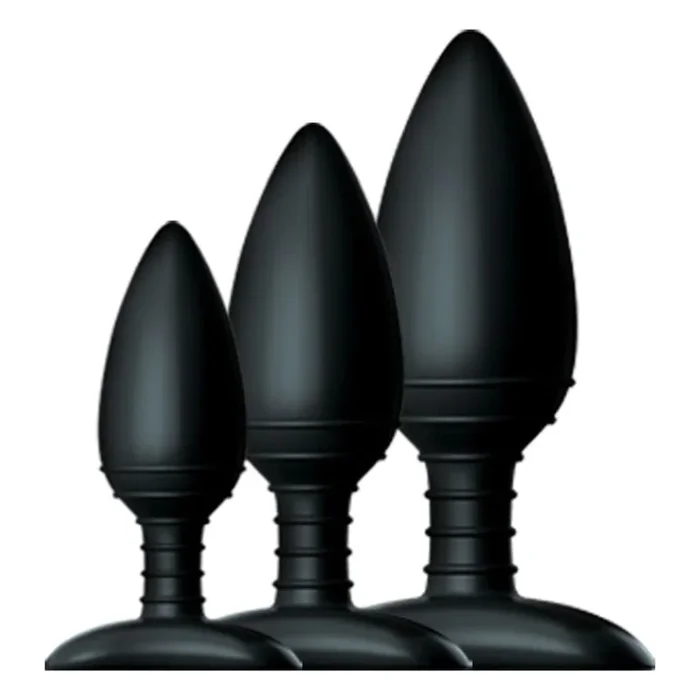 Nexus Butt Plug Trio Anal Training Kit Black