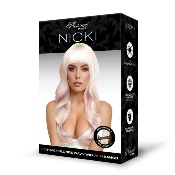 Nicki Premium Stylable Wig in Light Pink Blonde