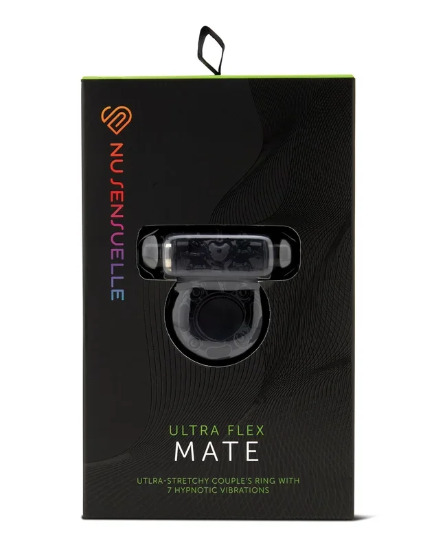 Nu Sensuelle Mate Ultra Bullet Ring Cockring 7 Function – Black