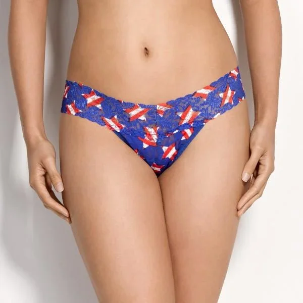 O/S – Star Spangled Low Rise Thong